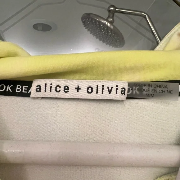 Alice & Olivia crop tie dye hooded sweatshirt. Worn once. - Picture 5 of 6